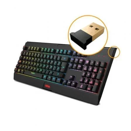 Krom Pack Gaming Kabala Teclado y Ratón Inalámbricos RGB Anti-ghosting NXKROMKBLSP Krom Pack Gaming Kabala Teclado y Ratón Inalámbricos RGB Anti-ghosting NXKROMKBLSP